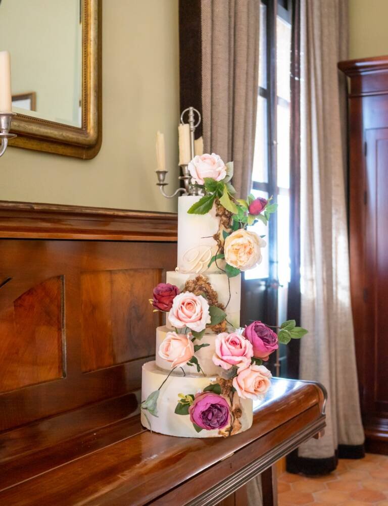 Tarta de boda estilo clásico